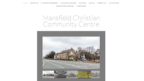 Screenshot of Mansfield Christian Community Centre's website